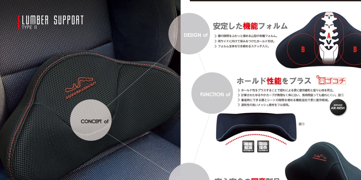 THE SUZUKA CUSHION ランバーサポートタイプⅡ – profact.co.jp
